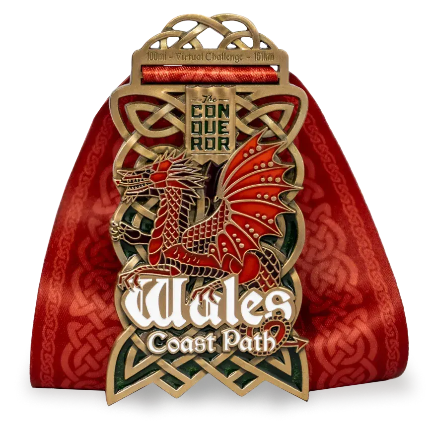 Wales Coast Path Virtual Challenge medal