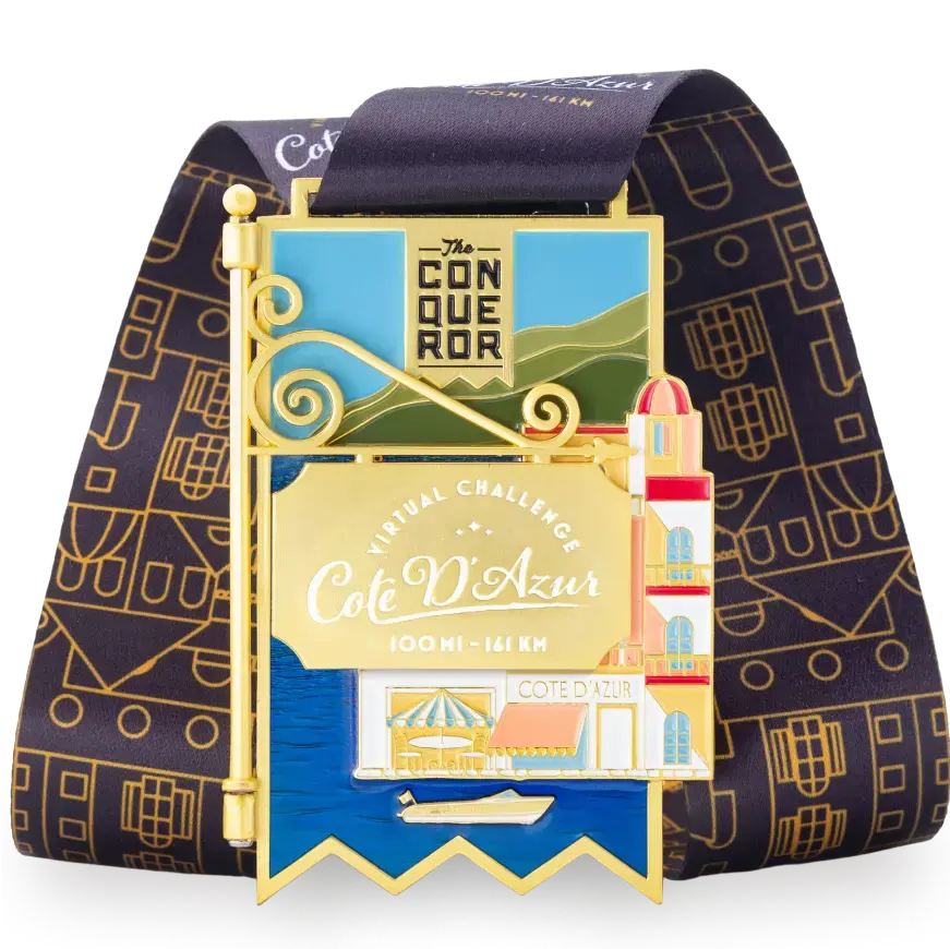 Cote D'Azur Virtual Challenge || Women's Racerback Tank medal