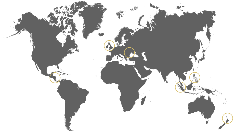 Global map — where we're based