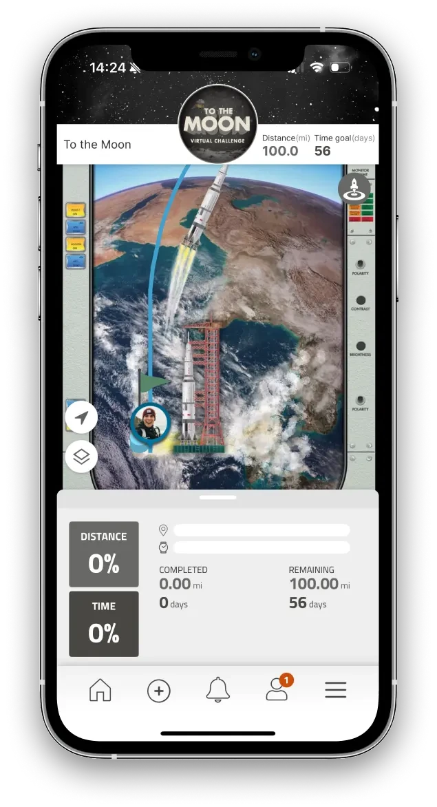 Virtually travel through space history