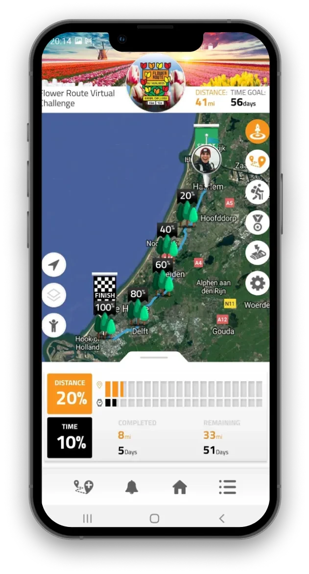 Virtually travel to Flower Route